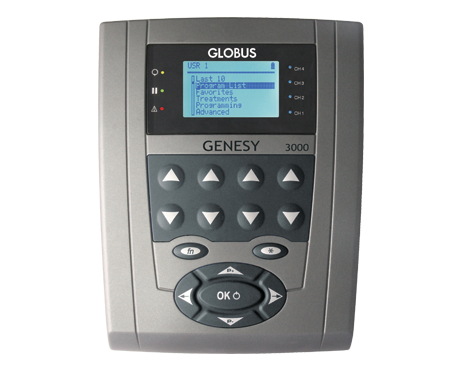 جهاز تيارات إيطالي Genesy-3000 TENS-EMS Electrotherapy 4 Channels 423 Programs 